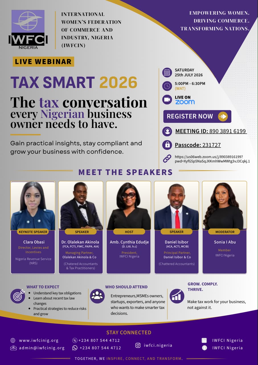 TAX SMART 2026: The tax conversatiion every Nigerian business owner needs to have